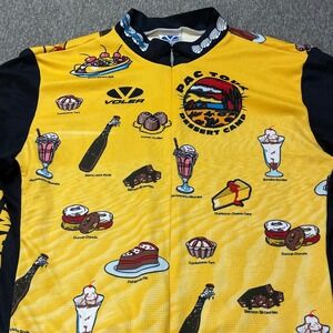 Voler PAC Tour Dessert Camp Cycling Jersey Mens XL Yellow Black Short Sleeve USA